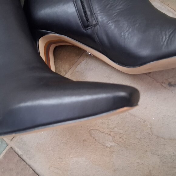 Sam Edelman Black Leather High Boot - Picture 9 of 11